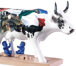 カウパレード　Cow Bella Jan Heaton Cow parade Bella Italia (Museum Edition) : Amazon.co.uk: Home