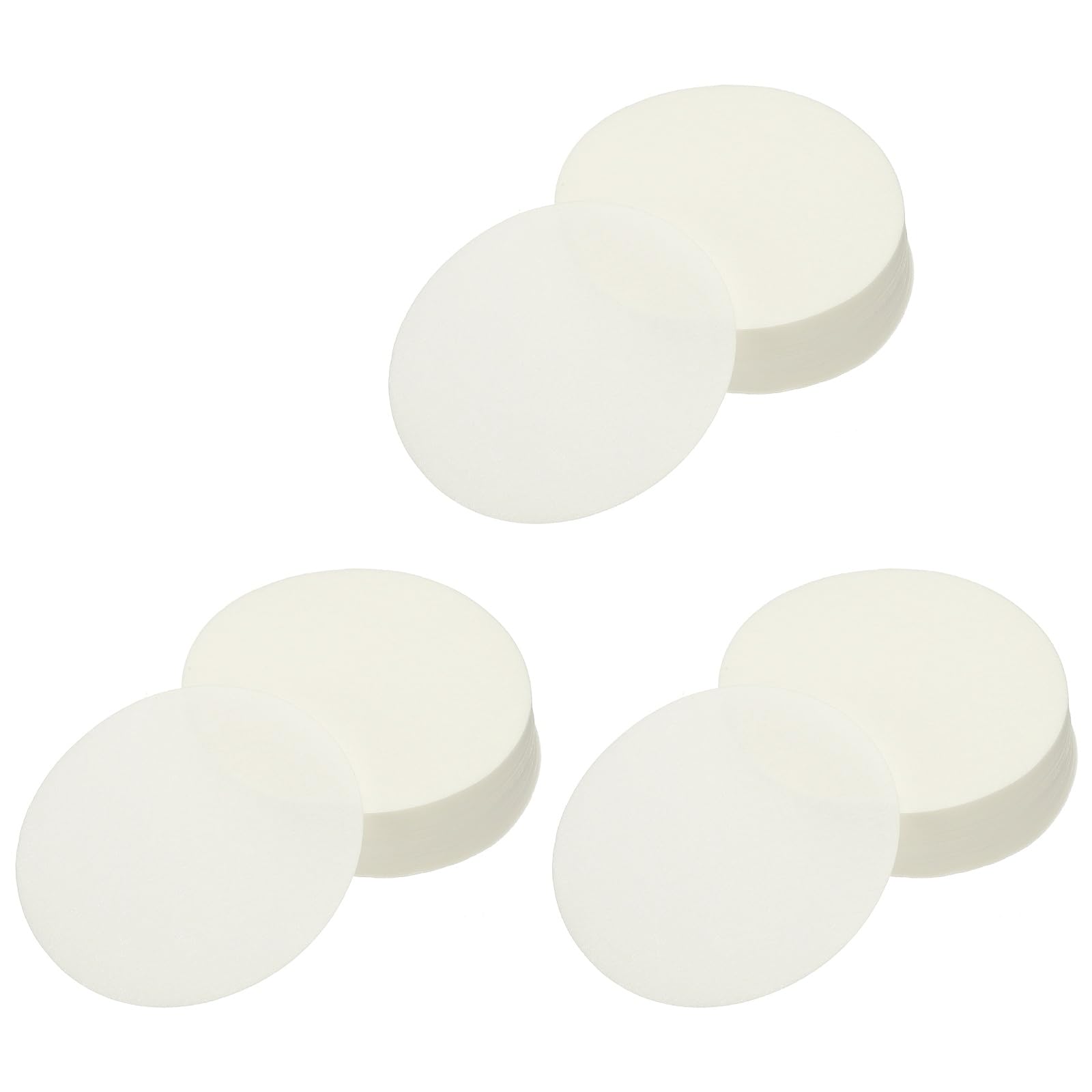 sourcing map 300Pcs Coffee Filter Papers,58mm Disposable Round Paper Filter, Suitable with Home Office Use and Drip Coffee Maker, White