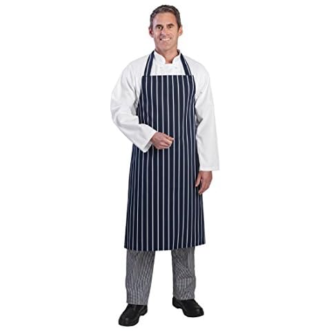 Whites Chefs Clothing Navy Butchers Apron Cover
