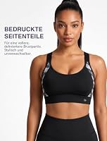 Yvette bedruckter Sport BH Starker Halt verstellbar – Ansicht 2