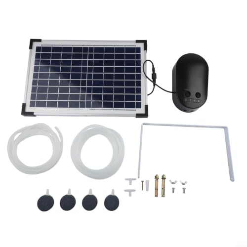 Bomba de oxígeno solar de 15 W, aireador duradero con tubo y piedra de aire de calidad 2