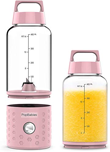 PopBabies Portable Blender, Smoothie Blender for Shakes and Smoothies with USB Rechargeable, Wireless Blender on The go Princess Pink - Image 3