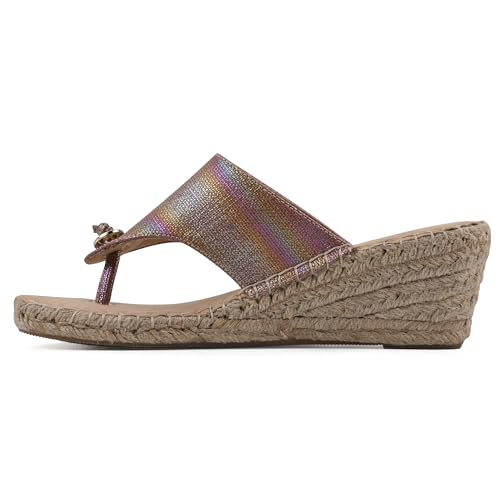 Image of WHITE MOUNTAIN Women's Beachball Espadrille Wedge Sandal