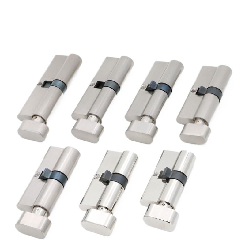 TüRschloss Türzylinder 55 60 65 70 75 80 85 90 Mm Kupfer-Schließzylinder For Innenbereich, Schlafzimmer, Wohnzimmer, Messing, Schlüsselverriegelung, 5 Schlüssel(90mm45add45)