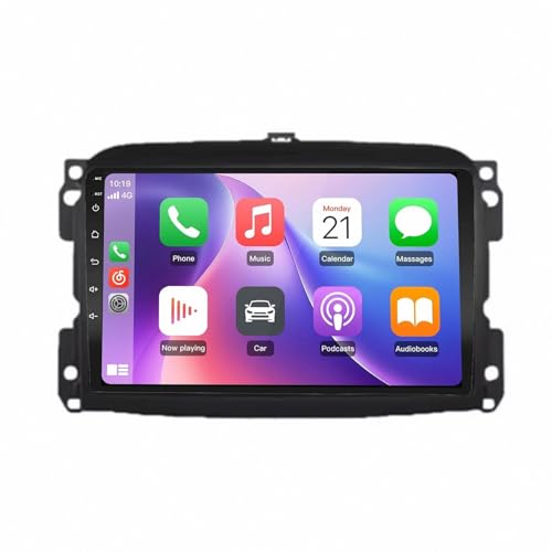 Navegación GPS para Fiat Egea con CarPlay WiFi y cámara marcha atrás