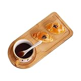 Eoixuqba Bandeja para Alimentos,Tabla De Madera para Presentar Comida - Tabla de Queso con Divisores - para Frutas Pan Queso Reuniones Familiares Picnics Banquetes Fiestas Y Días Festivos