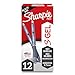 Sharpie S-Gel Gel Pens, Blue Barrel, Medium Point (0.7mm), Black Gel Ink Pens, 12 Count - Home, Office, School, Journaling, Writing, Note-Taking, Teacher Supplies