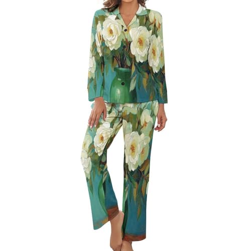 Pyjama d'été femme chic et fluide pour tenue de détente fraîche en grande taille