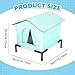 Baoblaze Outdoor Cat House Shelter Protection,Insulated Elevated Kitty Shelter Kitty House for Winter Barn Patio Community, M