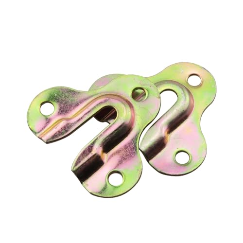 Image of TAODAN 10PCS Connector Hooks Heavy Type Keyhole Hat Hooks 2X 1.7 inches Wooden Wall Plate with Single Hole for Hanging Plaques Picture Frame Picture Frame Clothes Hanger Mug Hanger