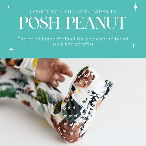 Image of Posh Peanut Convertible Baby Sleepers - Footless Baby Pajamas with 2 Way Zipper for Easy Diaper Changes