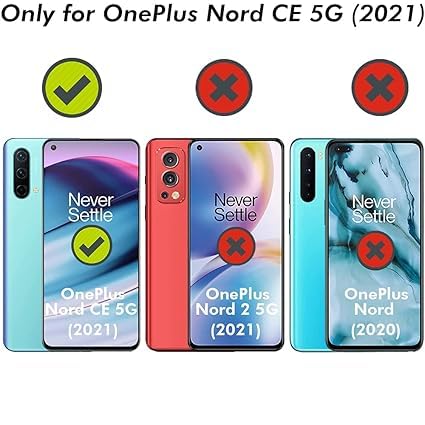 Image of TheGiftKart Crystal Clear Back Cover Case for OnePlus Nord CE 5G (2021) | 360 Degree Protection | Shock Proof Design | Transparent Hard Back Cover Case (PC & TPU, Transparent Bumper)