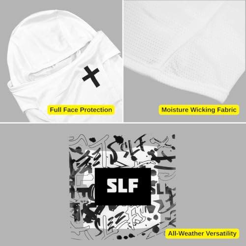 Image of SLEEFS Balaclava Face Mask Men & Women - Loose Fit, Breathable Ski Mask Shiesty for Football, Cycling - All Weather Use