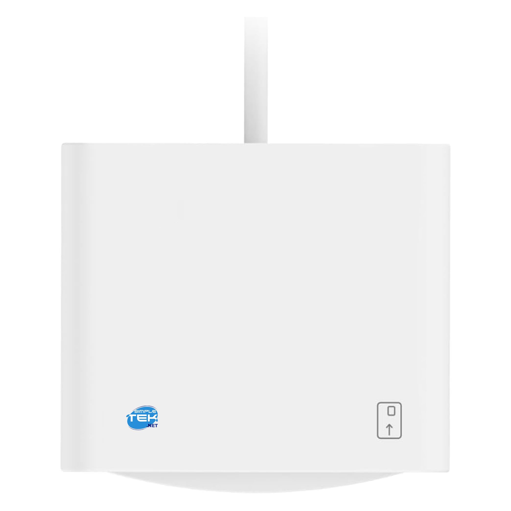 SIMPLETEK – Lector Smart Card Cable USB C Universal Plug And Play Blanco | Portátil, USB-C, CIE, CNS, CRS, Firma Digital, Color Blanco, CAC, PIV, SIPRNET, J-LIS, Mykad, ISO 7816 (Clases A, B y C)