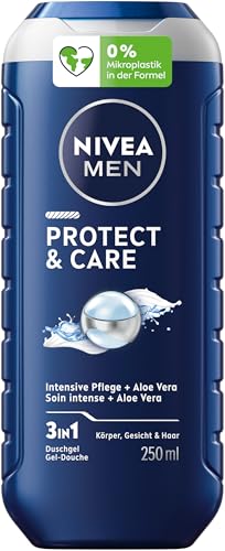 NIVEA MEN Protect & Care Duschgel, pH-hautneutrale Pflegedusche...