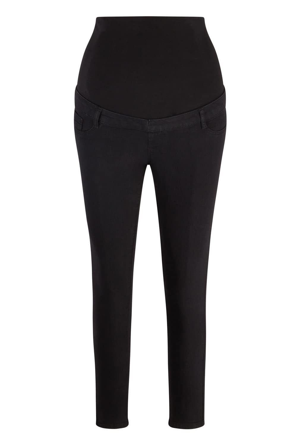 ChicWhisper Ladies Skinny Leg Over Bump Maternity Jeans Black