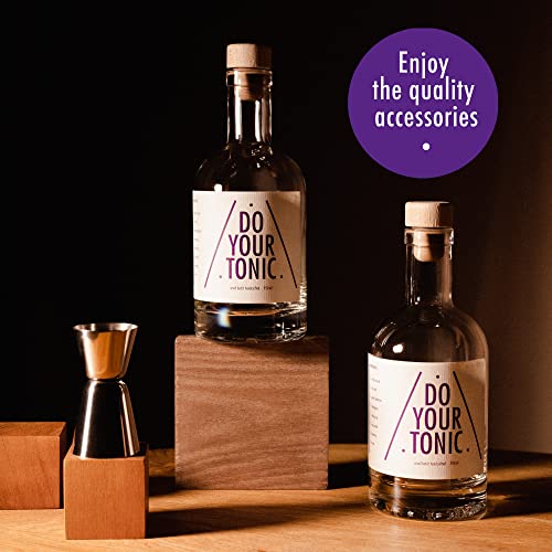 DO YOUR TONIC | Tonic Water Set zum selber-machen | Gin Tonic Sirup Cocktail | 12 Botanicals in schönen Gewürz-Gläsern | Perfektes Gin Gewürz Geschenk für Männer | by DO YOUR GIN®