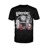 Urban Attitude London Technicolour メンズTシャツ (ブラック) - 小さい