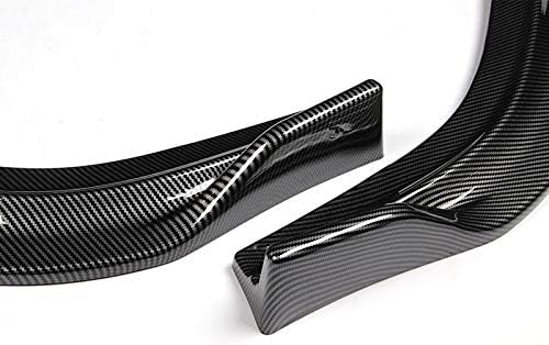 3PCS Front Bumper Lip Kit fit for compatible with 2006-2008 Honda Civic 4DR/Sedan, CS-Style Splitter Trim Protection Spoiler, Air-Dam-Chin-Diffuser (Carbon Look)