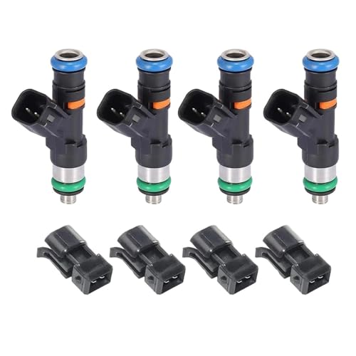 4pcs 0280158117 550CC 0280158298 Car Fuel Injectors,Compatible With A4 1.8T 20V 52lb Car Parts Auto Adapters 1999-2005