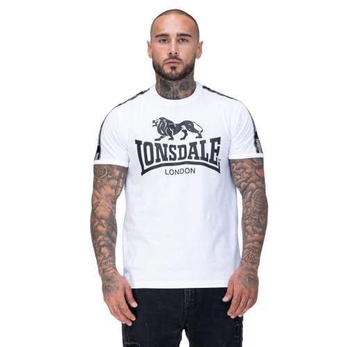 T-shirt homme Lonsdale Stour anti-déformation pour éviter les vêtements usés après lavage