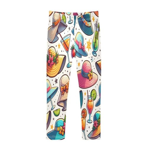 Bolaz Toddler Girls Leggings Printed Yoga Pants Leggings Summer Seamless Pattern for Kids