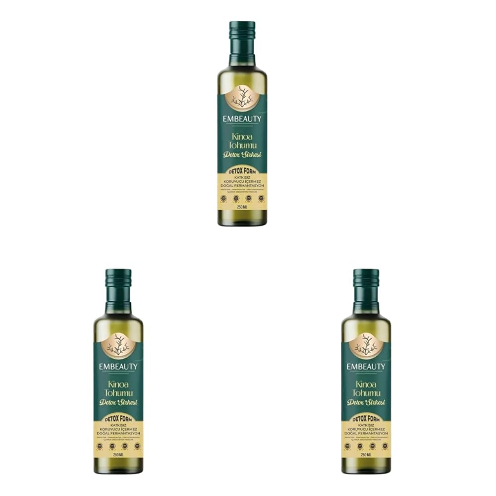 Embeauty Kinoa Tohumu Detox Sirkesi 250 ml (3 paketi)