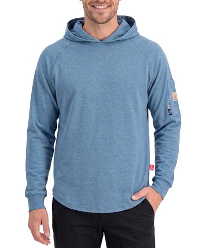 Amazon.com: BOCOMAL FR Hooded T Shirts Heather Series 6oz Flame