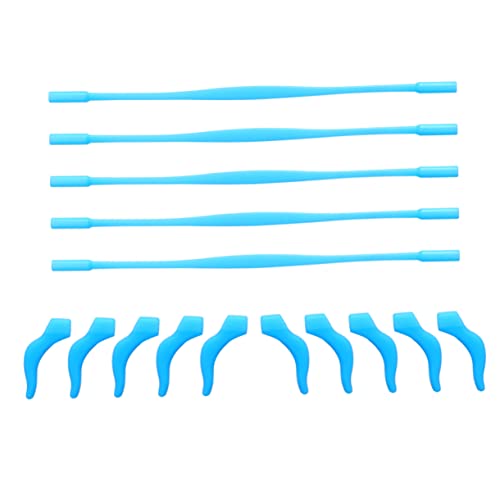 VILLCASE Boys and Girls Eyeglass Retainer Set 5 Pairs of Silicone Hooks for Secure Glasses Wear