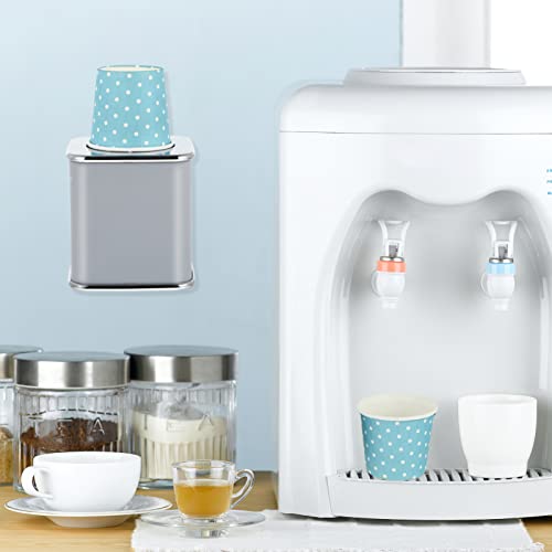 Image of DOITOOL Bathroom Cup Dispenser, 3oz Dixie Cup Dispenser with 10 Paper Cups, Dust-Proof Disposable Paper Cups Holder Mouthwash Holder for Bathroom Vanity Countertops