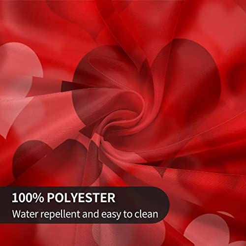 Betginy Valentines Day Tablecloth 60 Inch Round Red Romantic Tablecloth Love Hearts Valentine Table Cloth Dust-Proof Wrinkle Resistant Rustic Tablecloth For Home Dining Room Party #TOP5