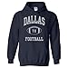 UGP Campus Apparel Dallas Classic Football Arch American Football Team Sports Hoodie - X-Large - Navy