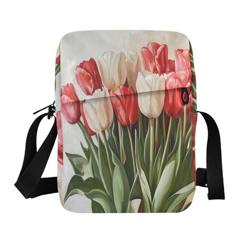 Realistic Retro Flower messenger bag shoulder bags Woman Cross Body Purse Adjustable Strap for Outdoor Daily business