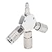Air Hose Splitter, 3 Way Air Splitter 1/4 Inch Compressor Manifold NPT Male Thread 3 Way Manifold Aluminum Alloy Pneumatic Fitting for Industrial