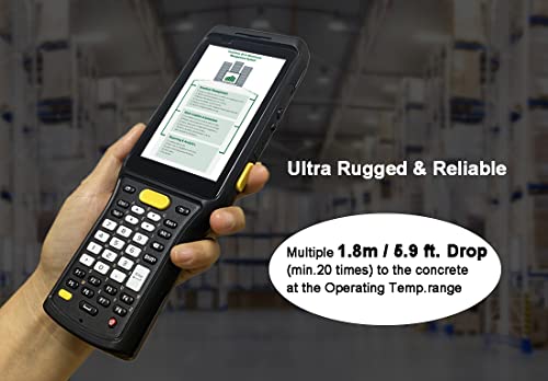 Android 11 Rugged Handheld Data Terminal Warehouse Inventory Barcode Scanner, 1D 2D Scanner, Physical Keypad & Touch Panel, Gps, Wifi & 4G #TOP5