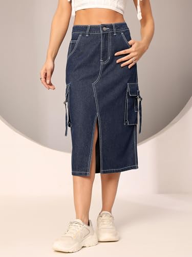 Image of Dolce Crudo Women's Regular High Rise Stretchable Denim Shorts