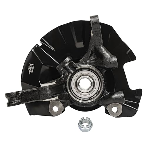 Image of Detroit Axle - Front 6pc Steering Knuckles Kit for 2006-2011 Hyundai Accent, Steering Knuckles & Wheel Bearing Hubs Lower Control Arms Lower Ball Joints 2007 2008 2009 2010 Replacement