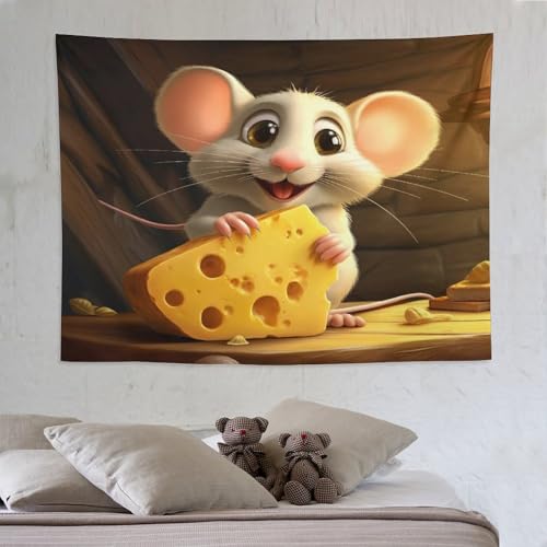 Tapisserie souris animale PAZZK creez un coin cosy et artistique dans votre salon
