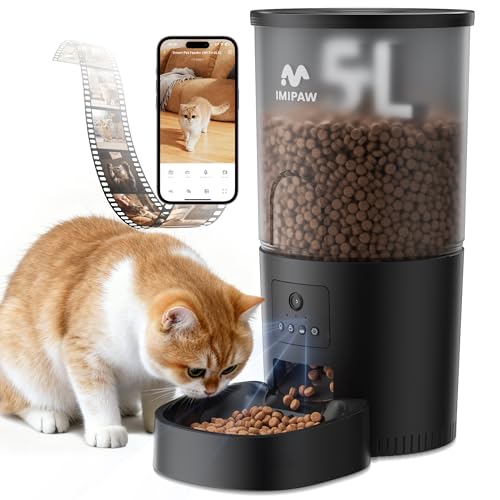 IMIPAW 5L Automatic Cat Feeder with Camera - AI Pet