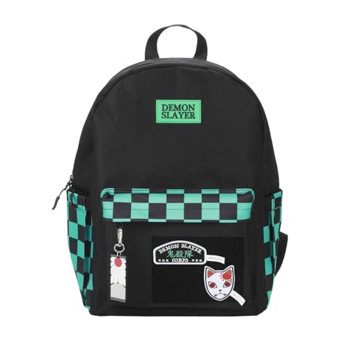 Bioworld Demon Slayer Tanjiro-Inspired 16.5 Adult Black Backpack