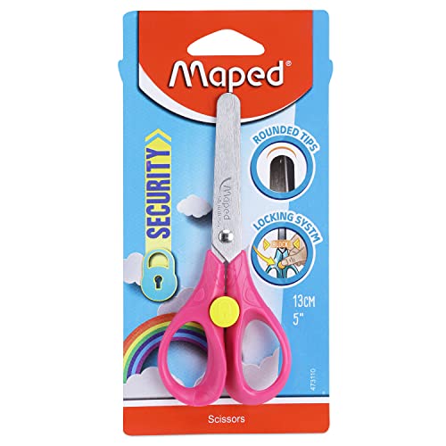 Maped-Childrens-Security-Scissors-Bluegreenpink-13cm
