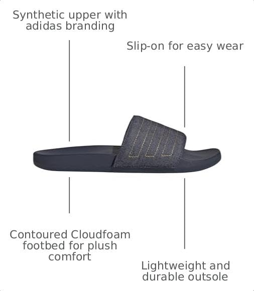 Image of adidas Unisex Adult Adilette Comfort Slide Sandal