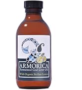 ARMORICA Fermented Cod Liver Oil - Cold Processed, Lacto-Fermented &amp; Raw Cod Liver Oil - Made Exc...