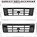 HECASA Front Grille Compatible with 1992-1997 Ford Bronco F-150 F-250 HD F-350 Replacement for FO1200172 F6TZ8200AAA 104-01450A Bumper Grill Assembly Painted Black