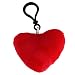 Produktbild Emoji Schlüsselanhänger ROTES Herz Smiley aus Plüsch Red Heart Love Liebe hochwertiger Emoticon Anhänger mit Schlaufe und Karabiner-Haken von wortek