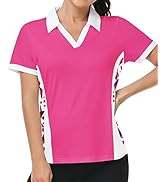 Little Beauty Women's Golf Polo T Shirts Short Sleeve Collared Lightweight Athletic Print Tennis ...