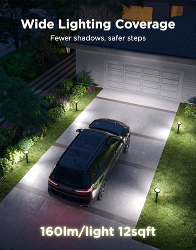 Image of Govee Outdoor Pathway Lights 2, IP66 Waterproof, 60+ Scene Modes | for Yard, Garage, Garden, Lawn, Outdoor Decor, Works with Alexa, Google Assistant, Matter, Wired 4 Pack