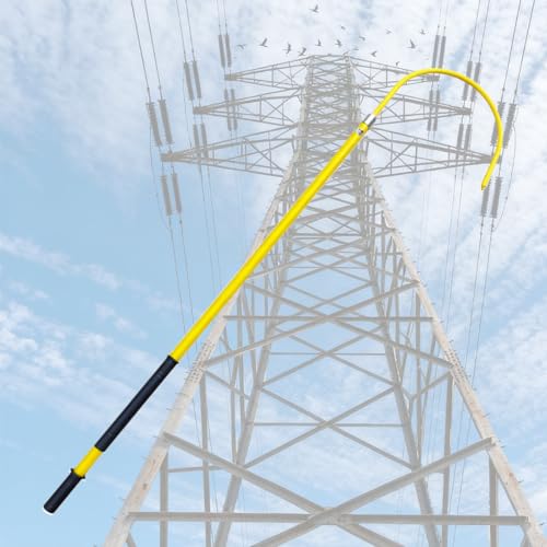 Pértiga de rescate aislante contra riesgos eléctricos en emergencias
