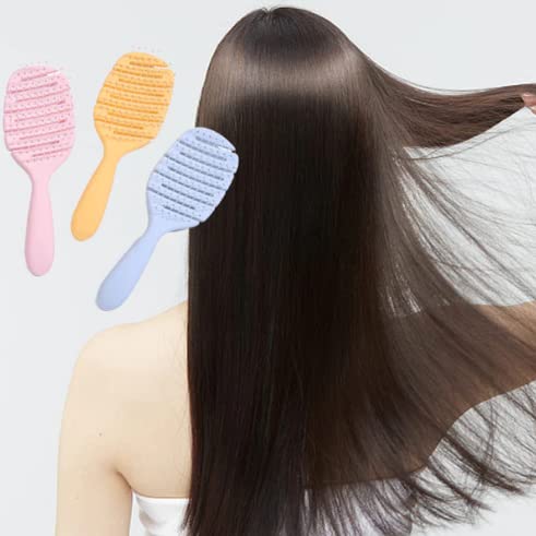 Miniatura 2 de Peines de masaje ahuecados para peluquería y cuero cabelludo, peine de pelo súper suave, cepillo de masaje para cabello húmedo y seco, herramienta