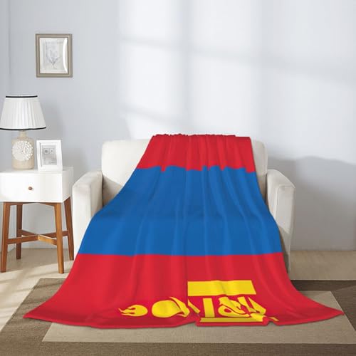 Couverture mongole douce pour canapé et soirées fraîches de camping